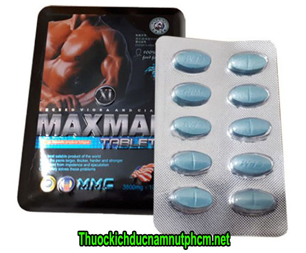 Thuốc kích dục nam dạng viên Maxman 3800mg